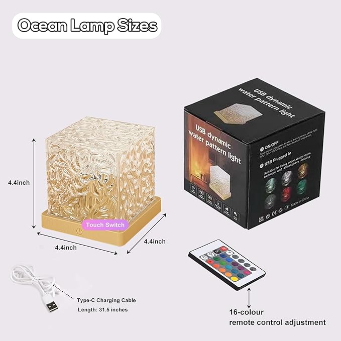 Ocean wave lamp for room decor